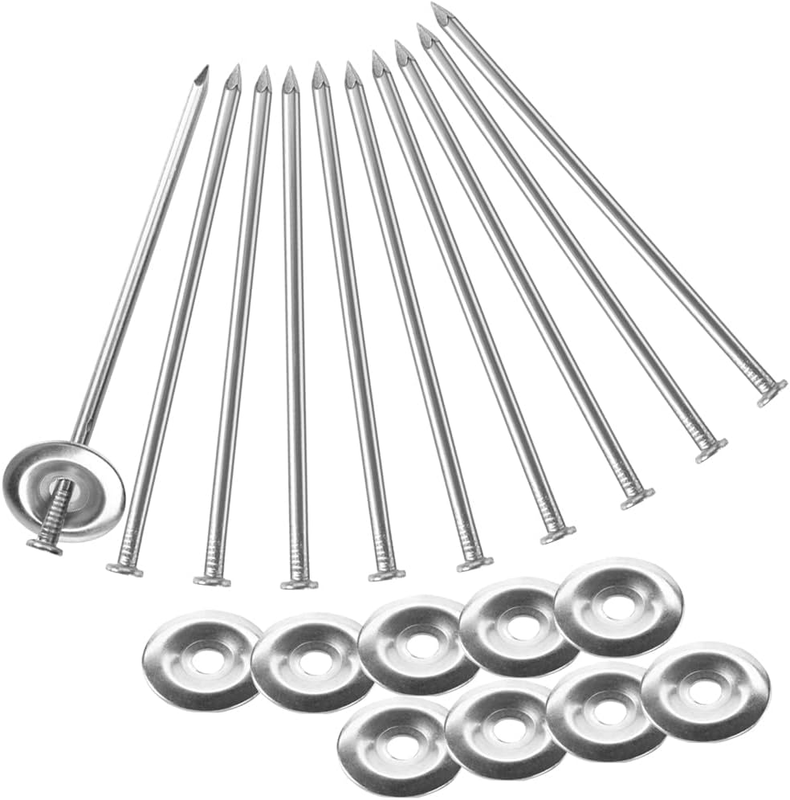 10 Sets 6 Inch Outdoor Rug Stakes, Tent Carpet Stakes Rug Holder