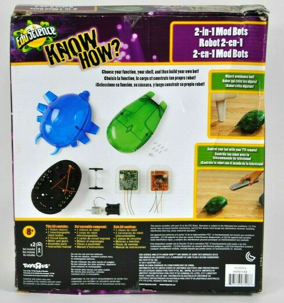 Edu Science Know How? 2-in-1 Mod Bots Product Dimensions 11.9