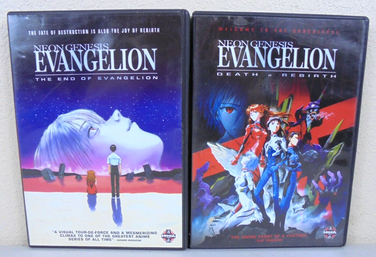 Neon Genesis Evangelion Movie: The End of Evangelion + Death & Rebirth DVD Lot 660200410926 | eBay Neon Genesis Evangelion Movie: The End of Evangelion + Death & Rebirth DVD Lot 660200410926 | eBay