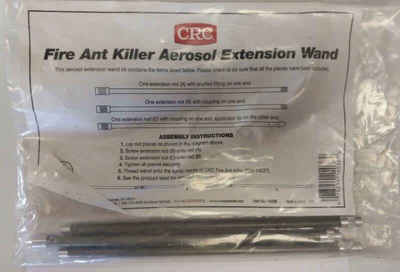 CRC Fire Ant Killer Aerosol Extension Wand 14038, Spray Accessory Kit for 14037