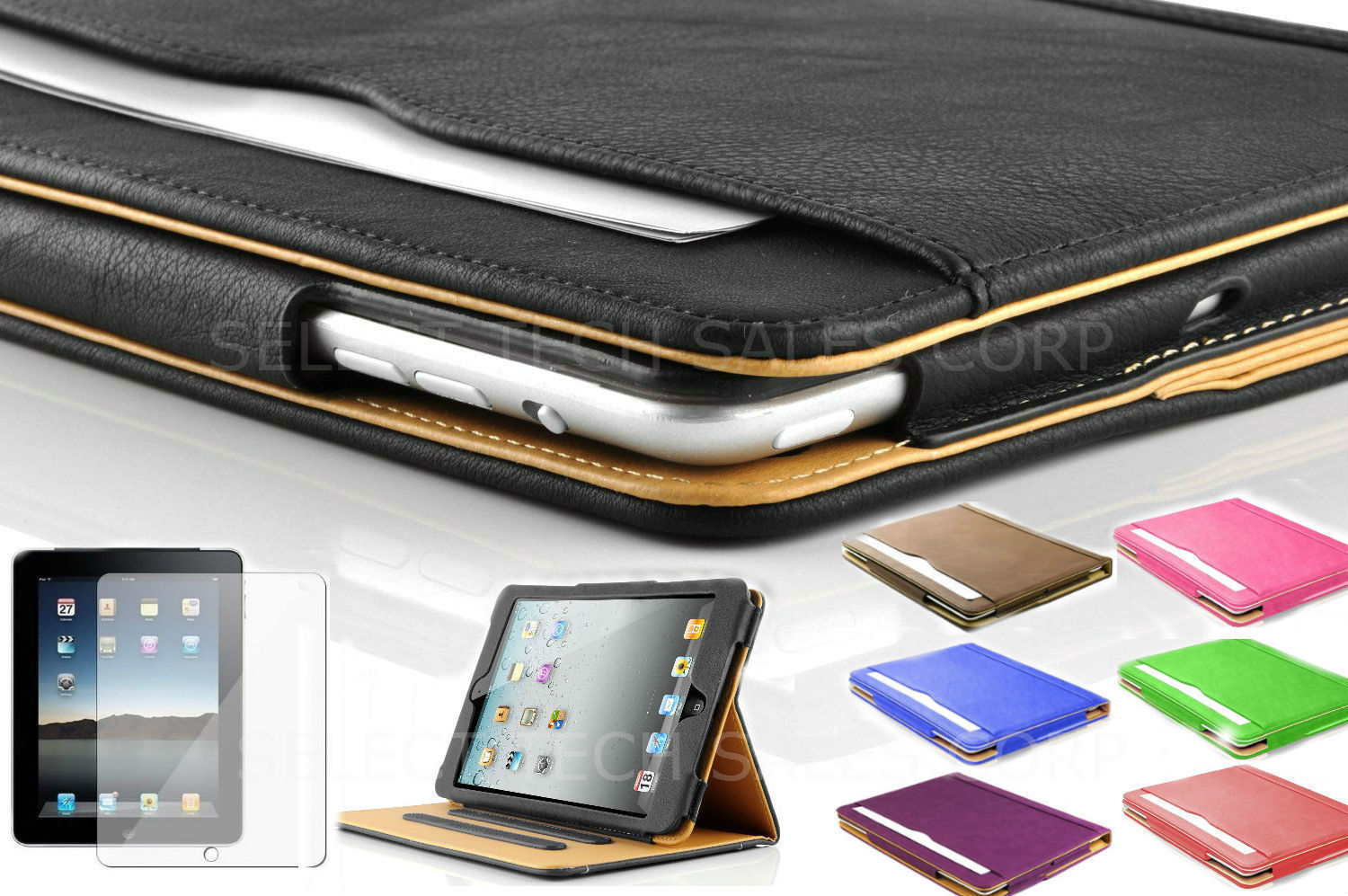 New Soft Leather Smart Case Cover Sleep Wake Stand For Apple Ipad 9.7 2017 5th