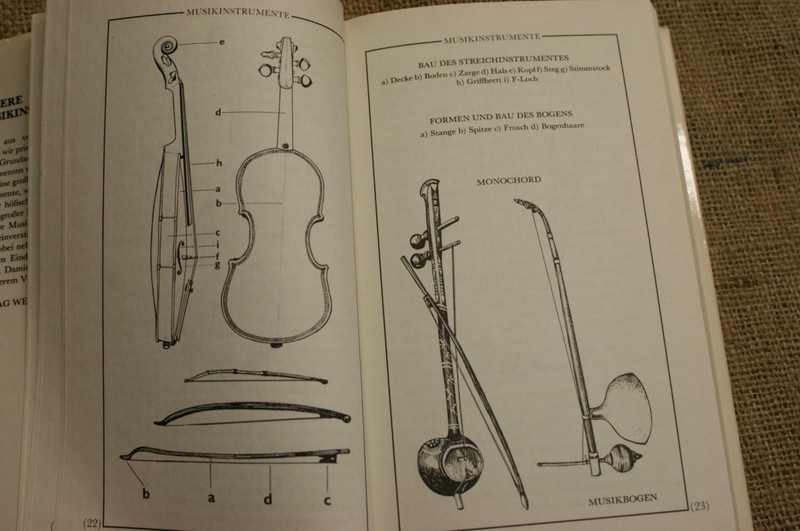 Sammlerb. Historische Musikinstrumente Schlagzeug Zupfinstrument Blasinstrument