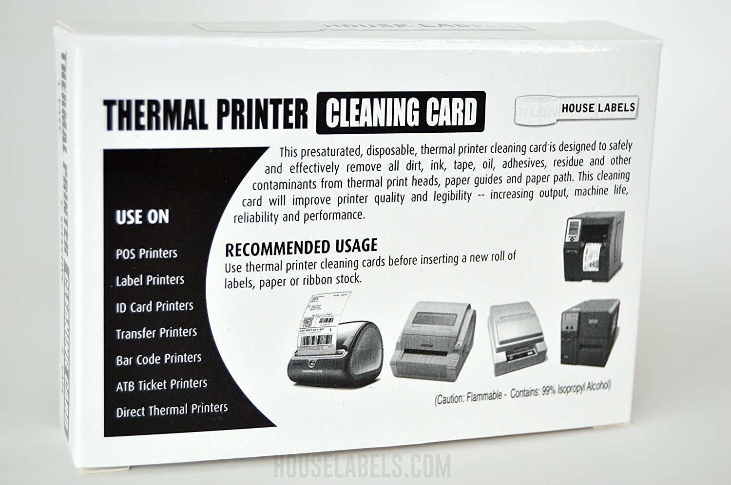 POS Receipt Printer Cleaning Card Thermal Pos Printer Label Machine Cleaner