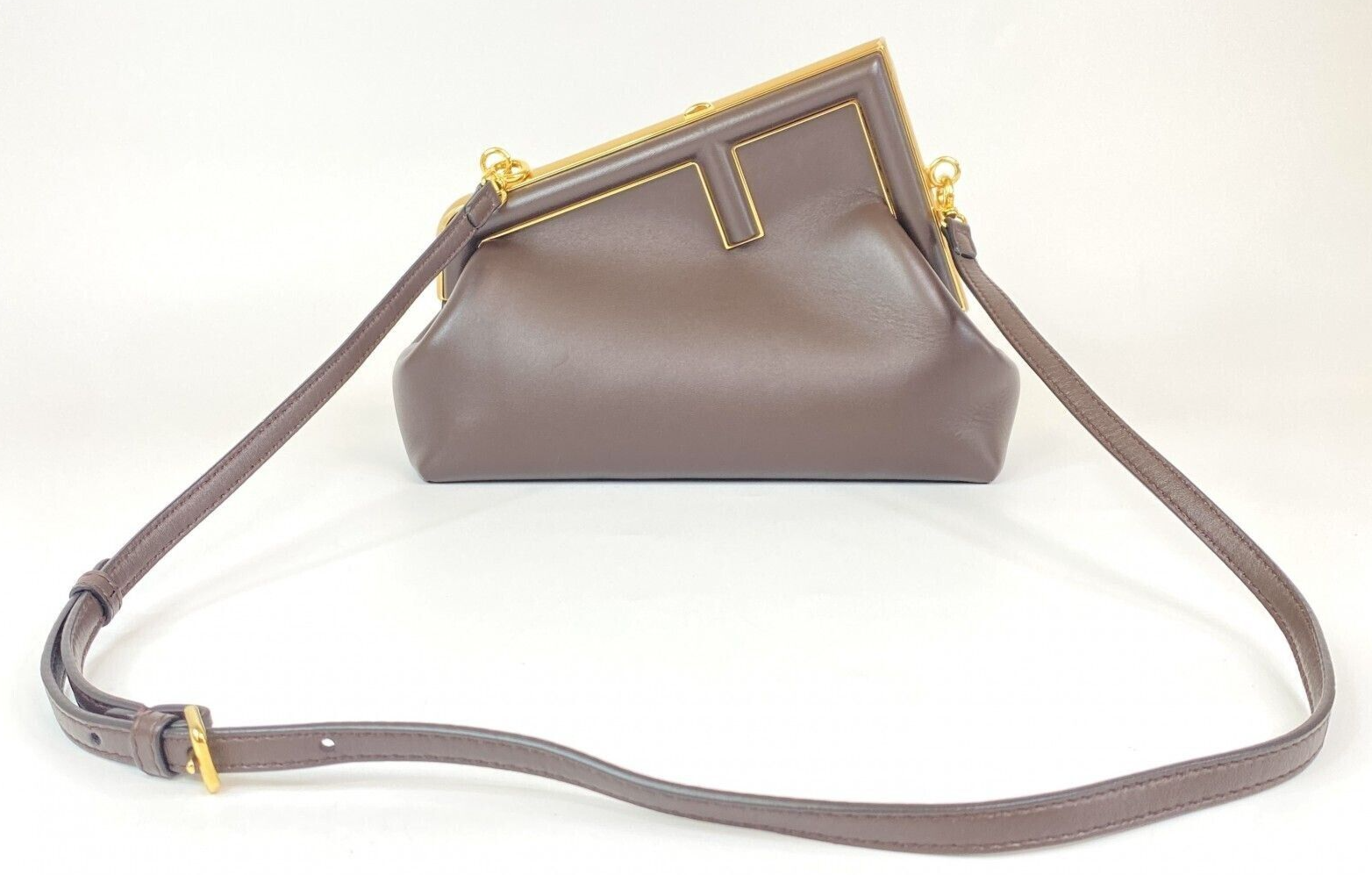 FENDI first shoulder bag 8BP129 Shoulder Bag Brown Leather FENDI first shoulder bag 8BP129 Shoulder Bag Brown Leather