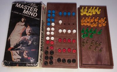 Original Master Mind Mini Travel 1972 Vintage Board Game Invicta Games