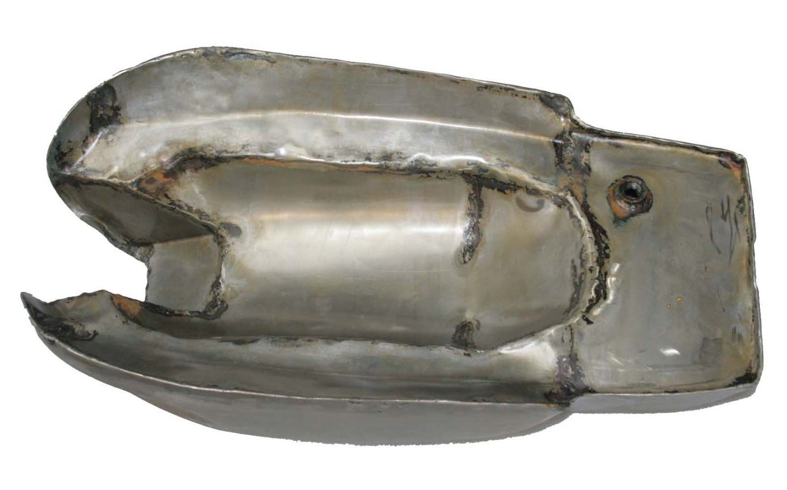 For Norton Manx Featherbed Triton Wideline 5 Gallon Fuel Tank  Bare Metal 