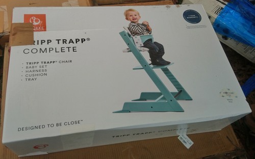 NEW High Chair Set Stokke Tripp Trapp Complete Convertible White