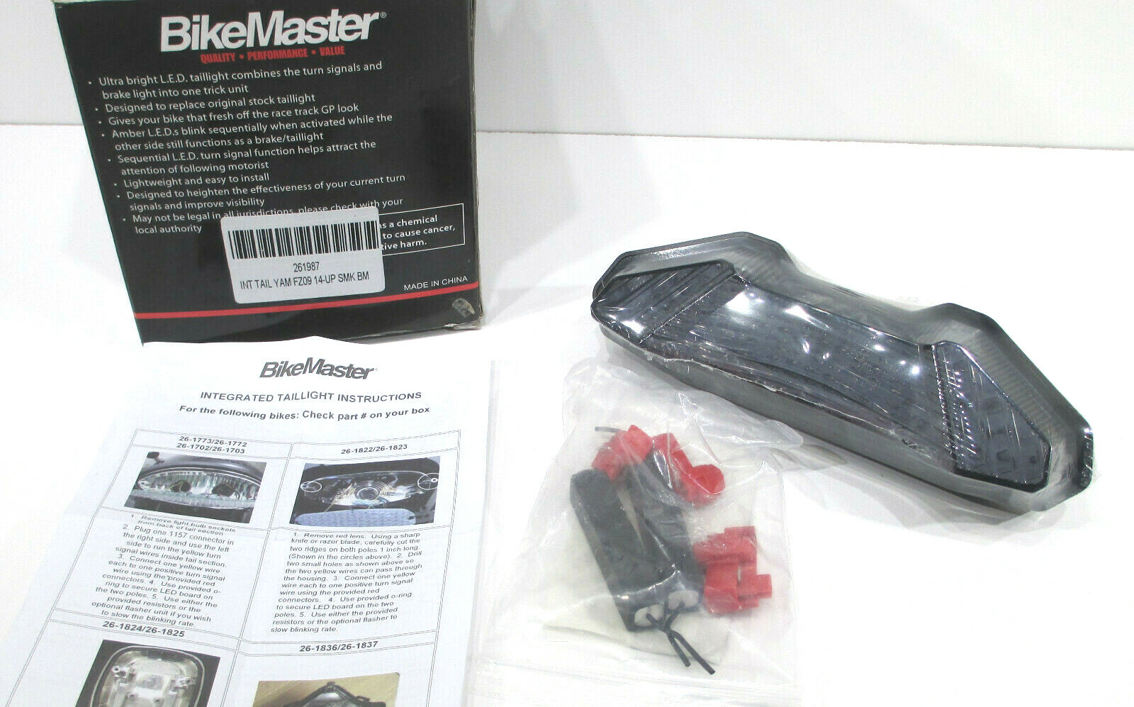 2014-17 Yamaha FZ09 Clear Alternatives Integrated Taillight 2014-17 Yamaha FZ09 Clear Alternatives Integrated Taillight