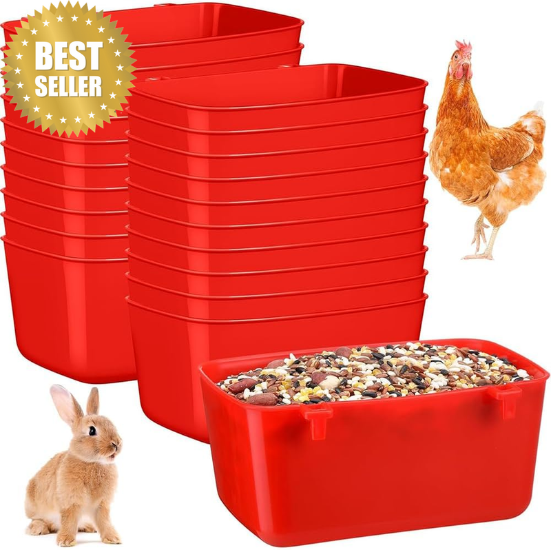 20 Pieces Birdcage Cup Chicken Feeder, Chicken Feeder Drinking Cup, Hanging Feed
