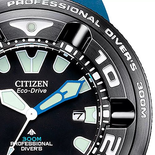 Pre-owned Citizen Eco-drive  Promaster Bj8055-04e Professional Diver