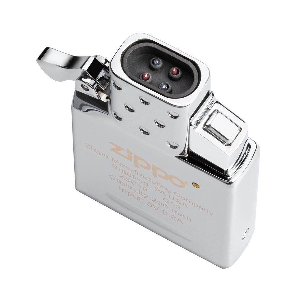 Zippo 65828, перезаряжаемая вставка для двойной дуговой зажигалки, перезаряжаемая от USB