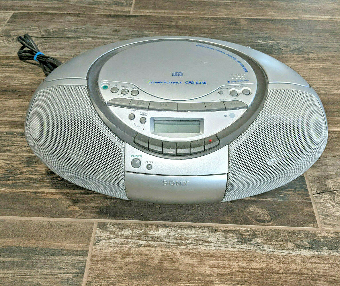 Sony CFD-S350 Cassette CD Player AM FM Stereo Radio Boombox