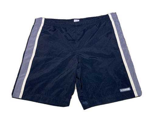 【archive】90s NIKE 銀タグ Logo Short-pants Vintage 2000s Nike Silver Tag Rubber Patch Spell Out