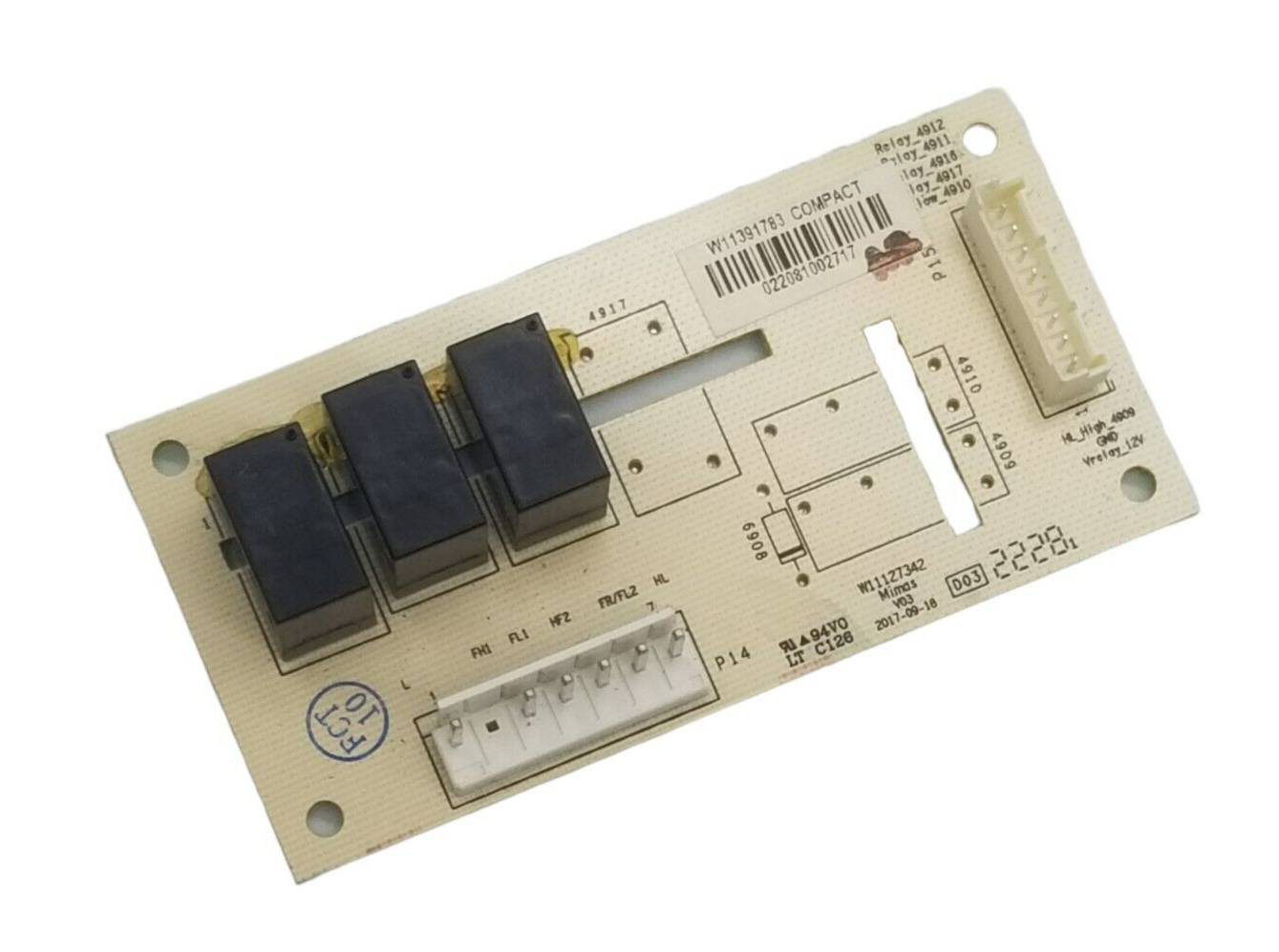 New Genuine OEM Whirlpool Microwave Control W11391783 1-Year