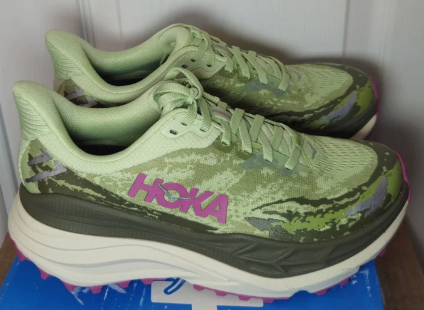 Hoka Stinson 7 Seed Green Beet Root Women's Trail Running