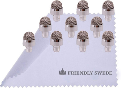The Friendly Swede Stylus Replacement Tips for Extra Long Fiber Tip Stylus Pen, 