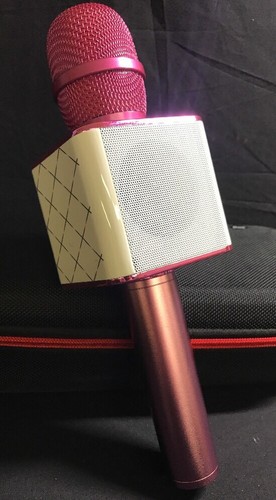 Wireless Microphone/Karaoke Pink With Case