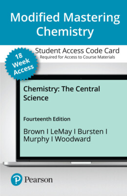 Modified Mastering Chemistry: The Central Science (18-Weeks) 14th Edition Code
