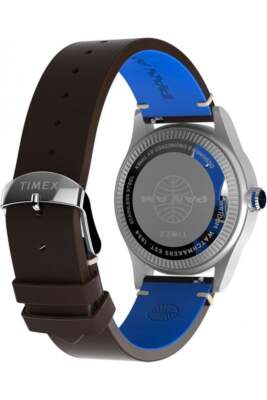 Pre-owned Timex Gents X Pan Am Waterbury Gmt Watch Tw2w97300