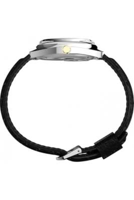 Pre-owned Timex Q Gents Leather Strap Watch Tw2w44800