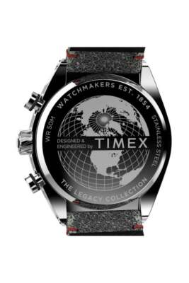 Pre-owned Timex Legacy Tonneau 42mm Leather Strap Watch Tw2w50000
