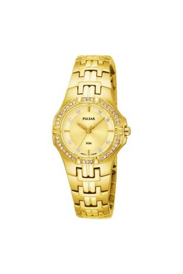 Pulsar Ladies Swarovski Gold Plated Bracelet Watch  PTC390X1 PNP