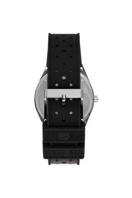Pre-owned Timex Q  Gmt 38mm Synthetic Rubber Strap Watch Tw2w57500