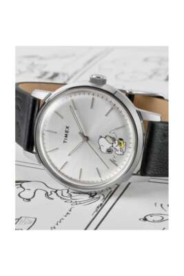 Pre-owned Timex Marlin Automatic X Peanuts Saxophonist 40mm Watch Tw2w68800