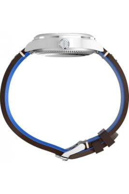 Pre-owned Timex Gents X Pan Am Waterbury Gmt Watch Tw2w97300