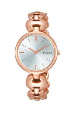 Pulsar Ladies PVD Rose Gold Plated Bracelet Watch  PM2268X1 PNP