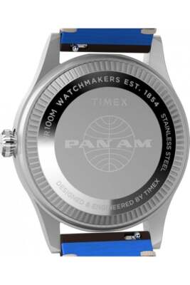 Pre-owned Timex Gents X Pan Am Waterbury Gmt Watch Tw2w97300