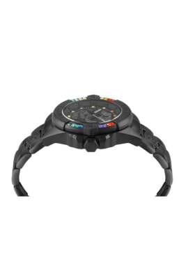 Pre-owned Philipp Plein The Skull Genderless Steel Black 41mm Watch Pwnaa0522