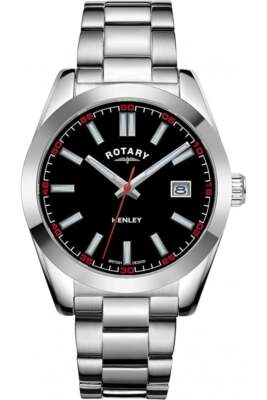 rotary gents henley gmt pepsi dial watch gb0510830 new 303815984382