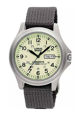mens lorus sports by seiko kinetic watch with date yt57 0a10 running good 394233654152