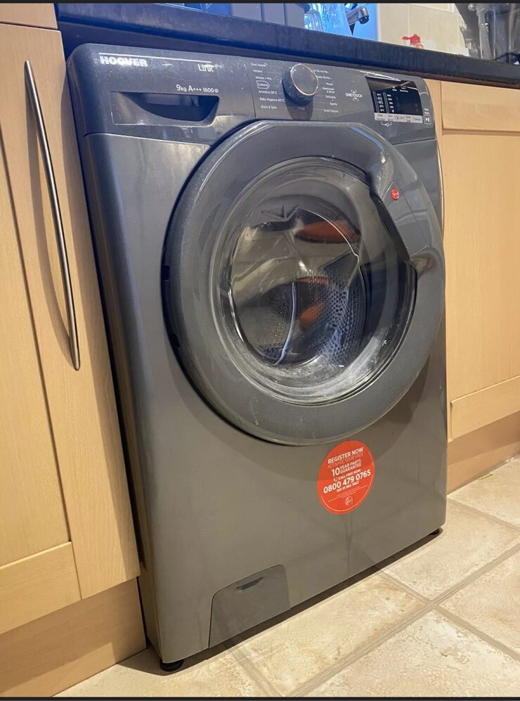 HOOVER Link HL 1692DG3G NFC 9 kg 1600 Spin Washing Machine Graphite