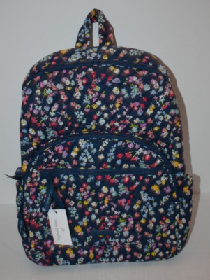 Vera Bradley Scattered Wildflowers Pattern Essential Backpack