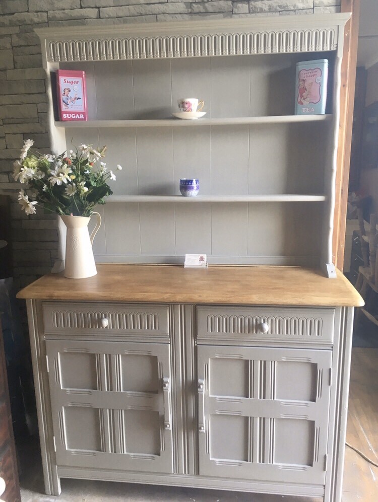 A solid oak Welsh dresser professionally upcycled grey in Culverhouse Cross, Cardiff Gumtree