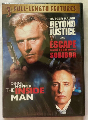 Beyond Justice/Escape From Sobibor/The Inside Man DVD BRAND NEW SEALED 2007