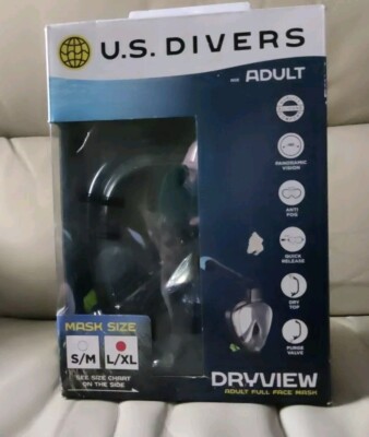 U.S. Divers Adult Dryview Full Face Snorkel/Diving Mask