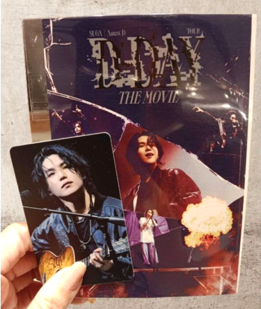 SUGA AGUST D TOUR D-DAY THE MOVIE Collectible Photocard +
