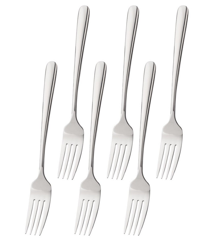 Set 6 Pezzi Servizio Forchette In Acciaio Inox Cucina Casa Stoviglie dfh