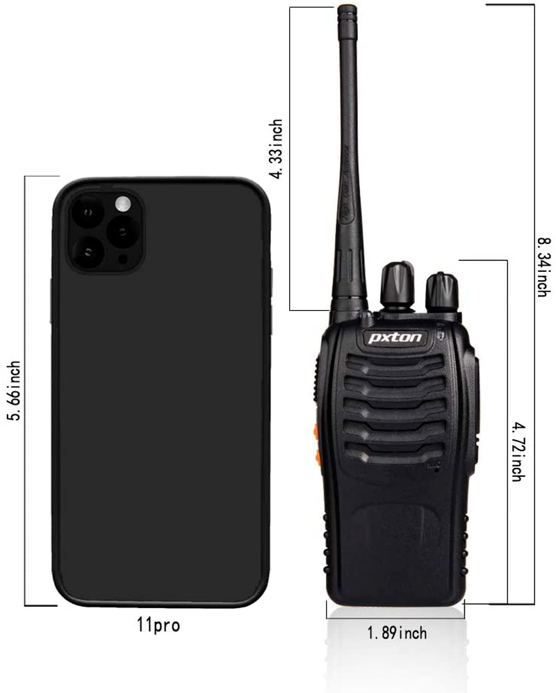 2 Pack Set Long Range Walkie Talkie 50 Mile Two Way Radio Charge Waterproof Best