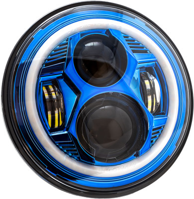 Letric Lighting Co. LLC-ICC-7B 7in. LED Headlight for compatible with Indian - C