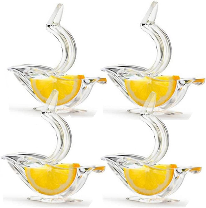 New Acrylic Manual Lemon Slice Squeezer, Portable Transparent Fruit Juicer, Eleg