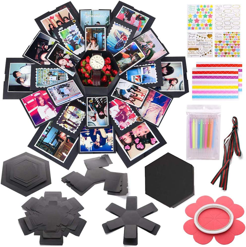 Set, 17.5 X 16 Inch Album Gift Box Diy Creative Popup Surprise Box