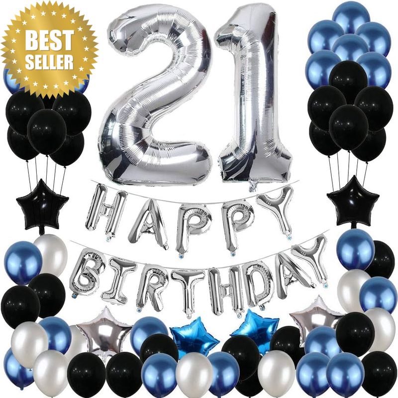 21St Birthday Decorations, Yoart 21 Birthday Party Decoration Balloons Party Sup