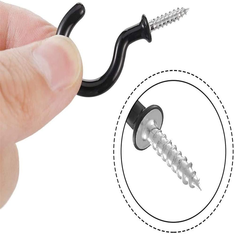 Outdoor Light Hooks 100 Pack Cup Hooks Ceiling Hooks Heavy Duty Screw Cup Hook f