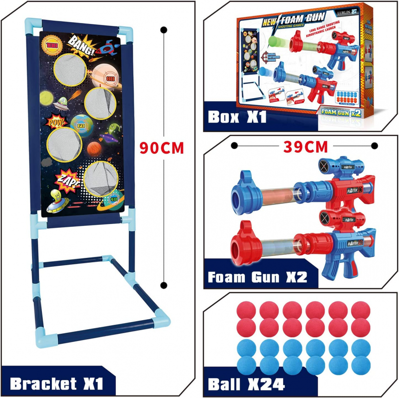 LURLIN Shooting Game Toy for Age 6, 7, 8,9,10+ Years Old Kids, Boys - 2pk...