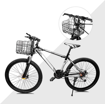 HOMEE Folding Rear Bike Basket Wire Mesh Fold-Up Detchable Front Bag Rear