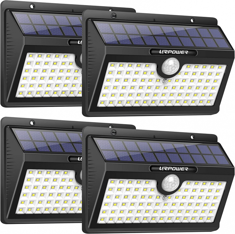 , 78 Led Motion Sensor Lights X-large, Cool White 4 Pack